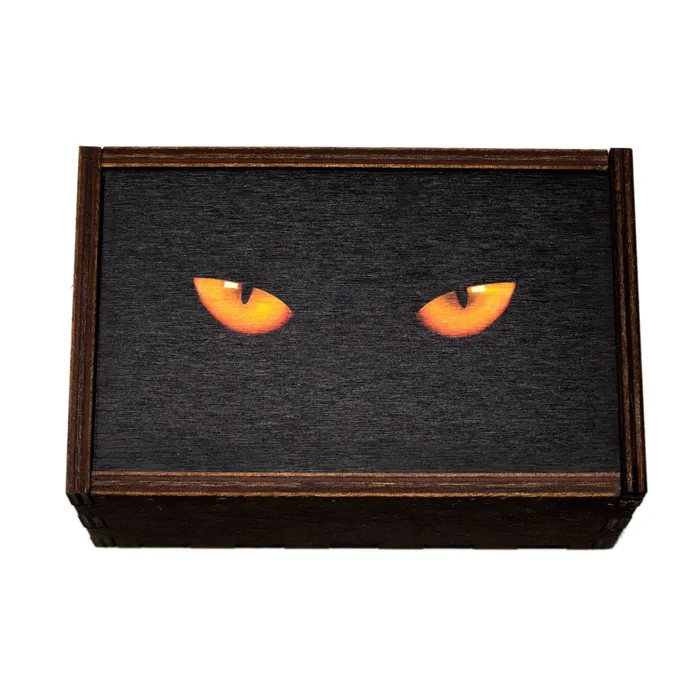 Cat Eyes Full Color Tarot Card Stash Box for CAT LOVERS Most Amazing Necklaces