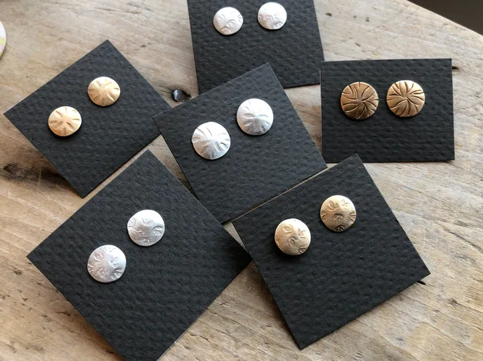 Christiane Danna Consignment Earrings Disc Post Earrings