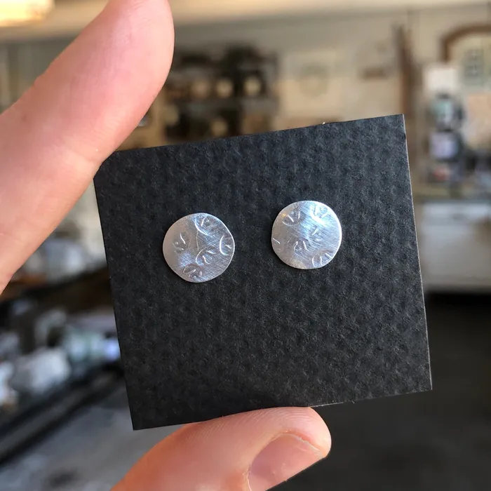Christiane Danna Consignment Earrings Disc Post Earrings