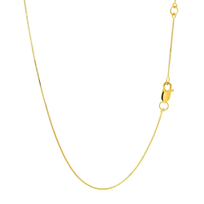 Double Extendable Box Chain in 14k Yellow Gold 06mm MayaMila Earrings