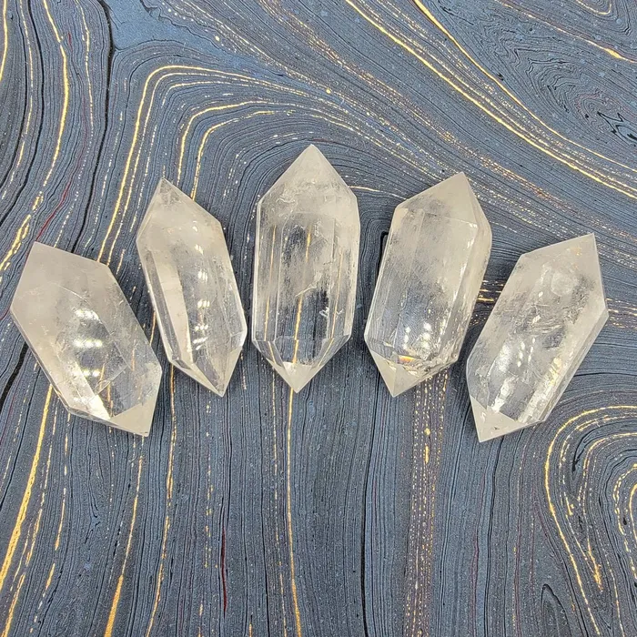 Double Terminated Clear Quartz Rainbow Gems Inc Earrings