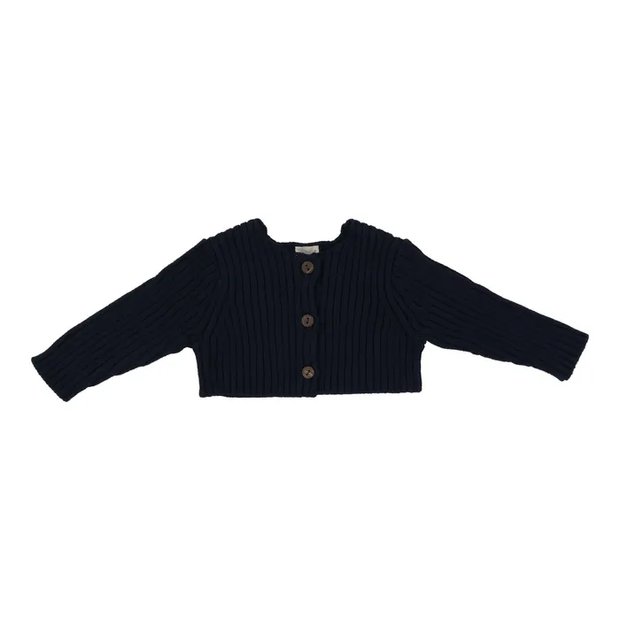 Earrings Analogie Analogie Rib Knit Shrug Navy