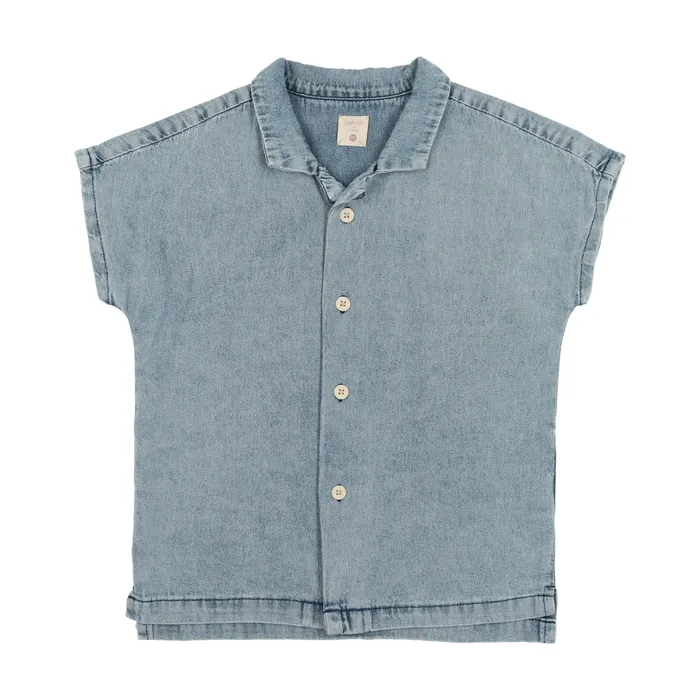 Earrings Analogie Analogie Stonewash Button Down Shirt Stonewash