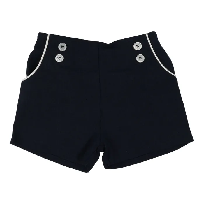 Earrings Analogie Button Shorts Navy Analogie