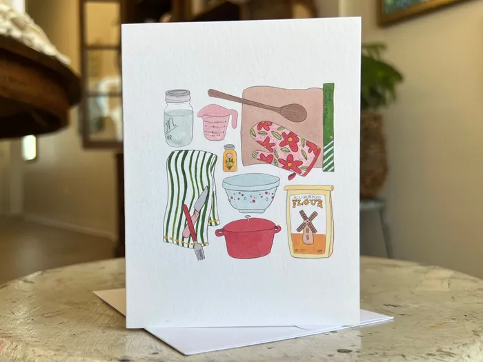 Earrings Artist Collection Wholesale Makin Sourdough Greeting Card