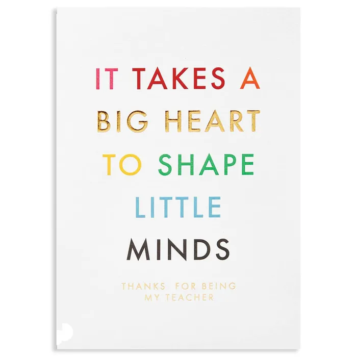 Earrings Calypso Cards Inc BIG HEART TEACHER CARD