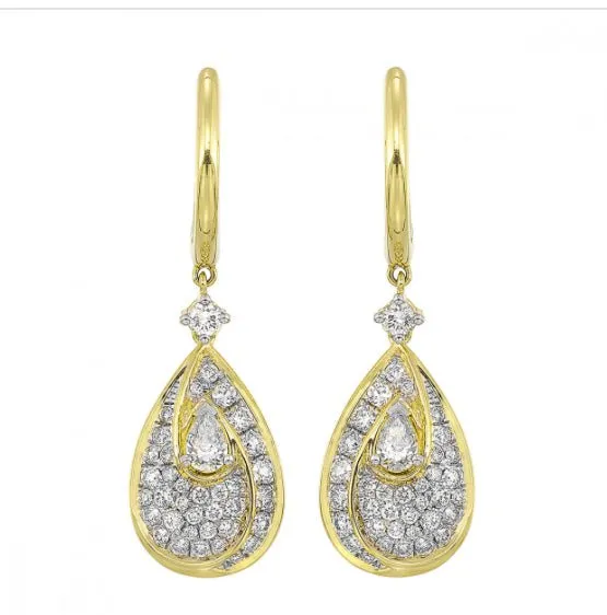Earrings GemsOne 14K YG Diamond Earrings ER110524YC