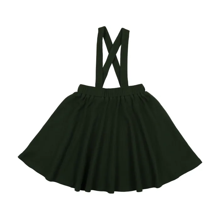 Earrings Lil Legs Lil Legs Ribbed Suspender Jumper Green