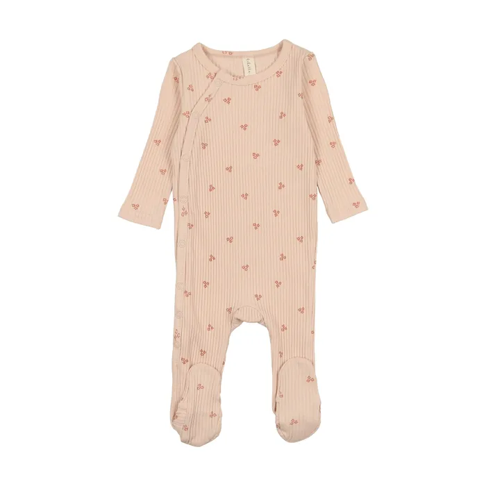 Earrings Lilette Lilette Flower Side Snap Footie Peach