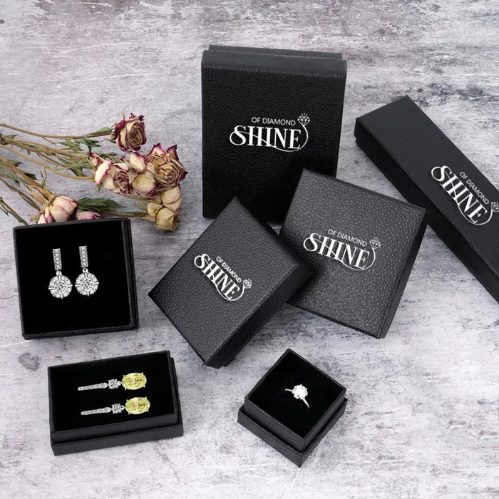 Earrings shineofdiamond Gorgeous Round Cut Moissanite Stud Earrings In Sterling Silver