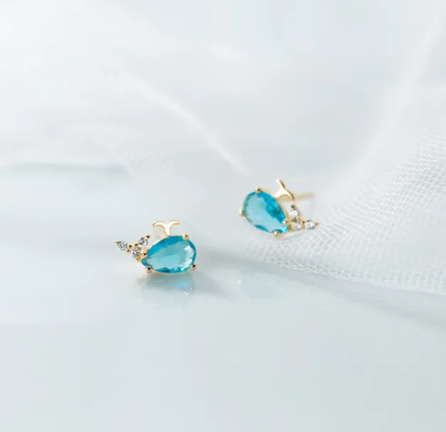 Earrings Sorasol Little Whale Stud