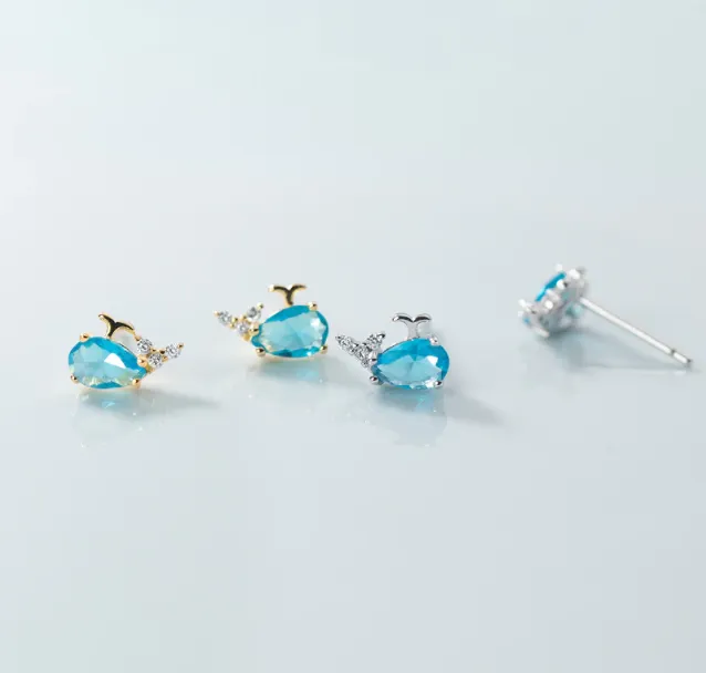 Earrings Sorasol Little Whale Stud