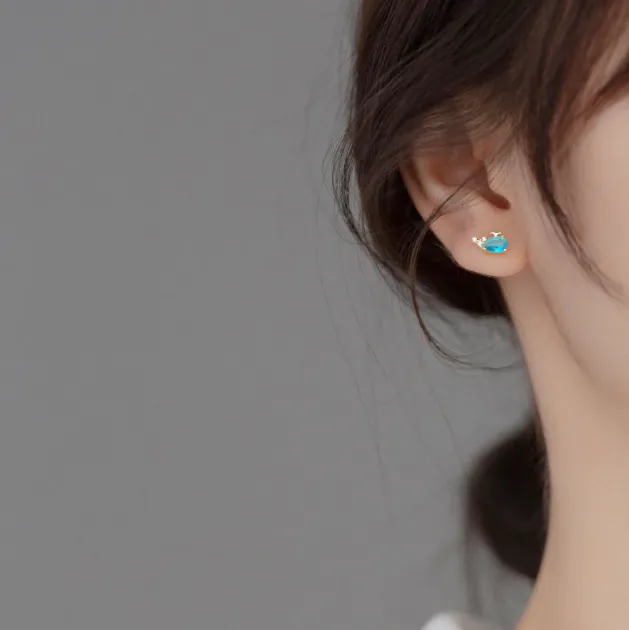Earrings Sorasol Little Whale Stud