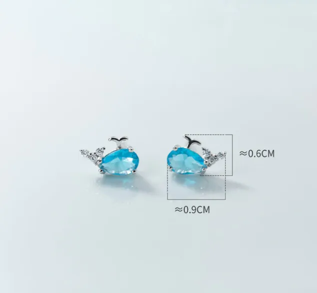 Earrings Sorasol Little Whale Stud