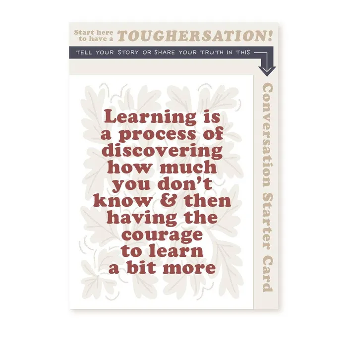 Earrings Toughersations Courage to Learn Return Support Mailer