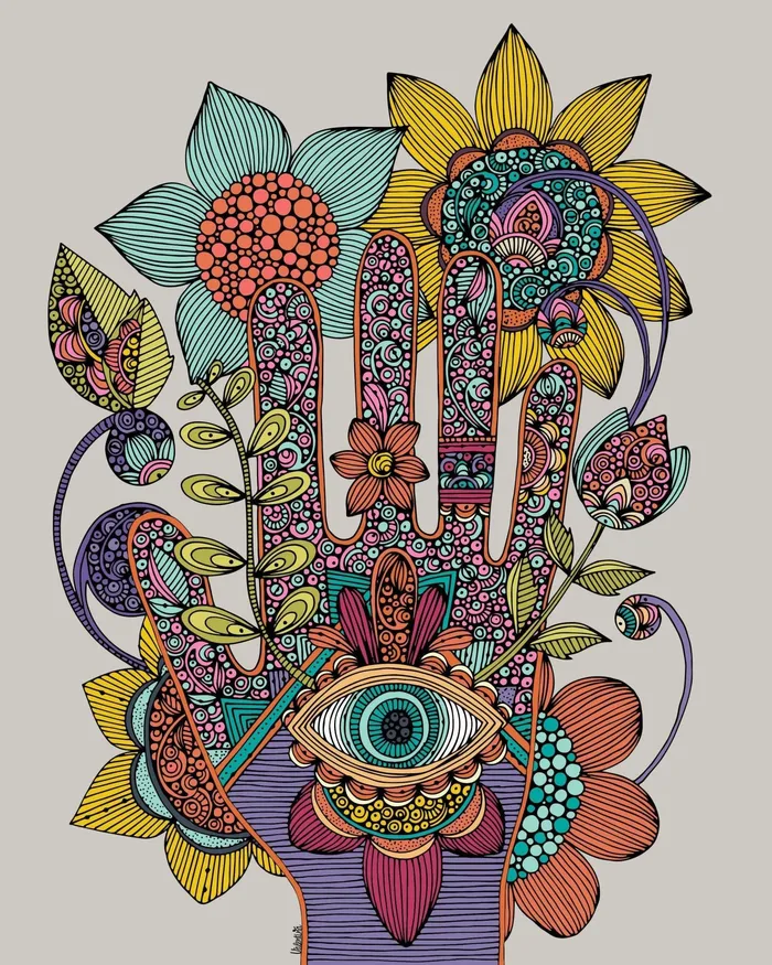 Earrings Valentina Harper Hamsa hand