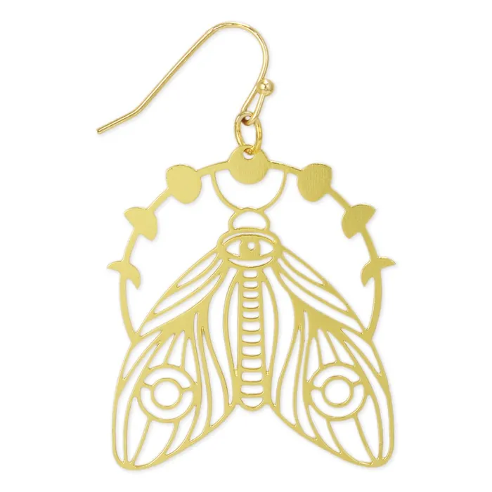 Earrings ZAD Spiritual Nights Moth Lunar Moth Earrings
