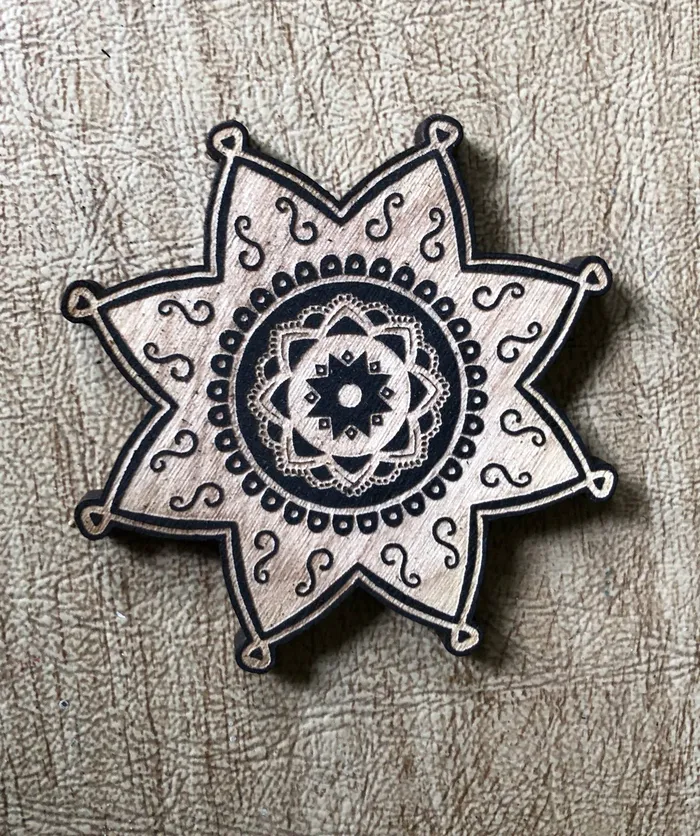Earrings Zen and Meow Mandala 13 Magnet
