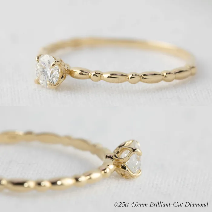 Envero Jewelry Candy Ring Round Brilliant Cut Diamond Rings