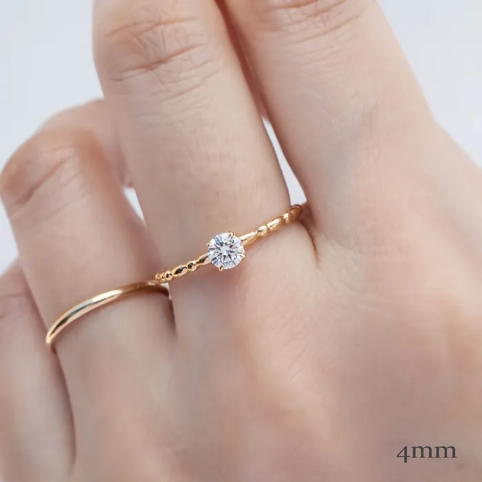 Envero Jewelry Candy Ring Round Brilliant Cut Diamond Rings