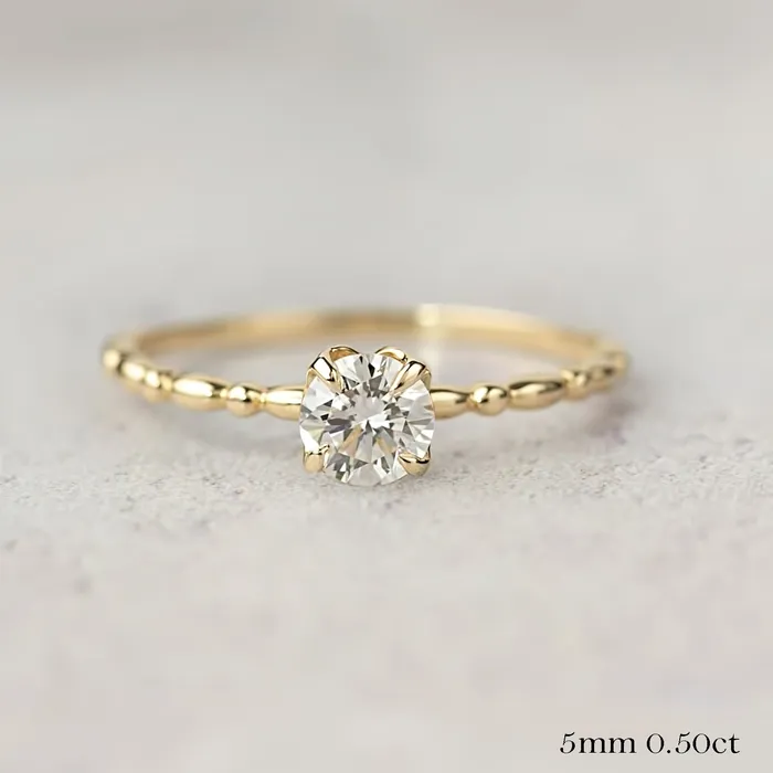 Envero Jewelry Candy Ring Round Brilliant Cut Diamond Rings