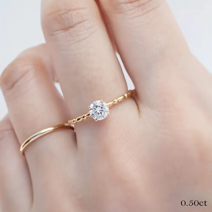 Envero Jewelry Candy Ring Round Brilliant Cut Diamond Rings