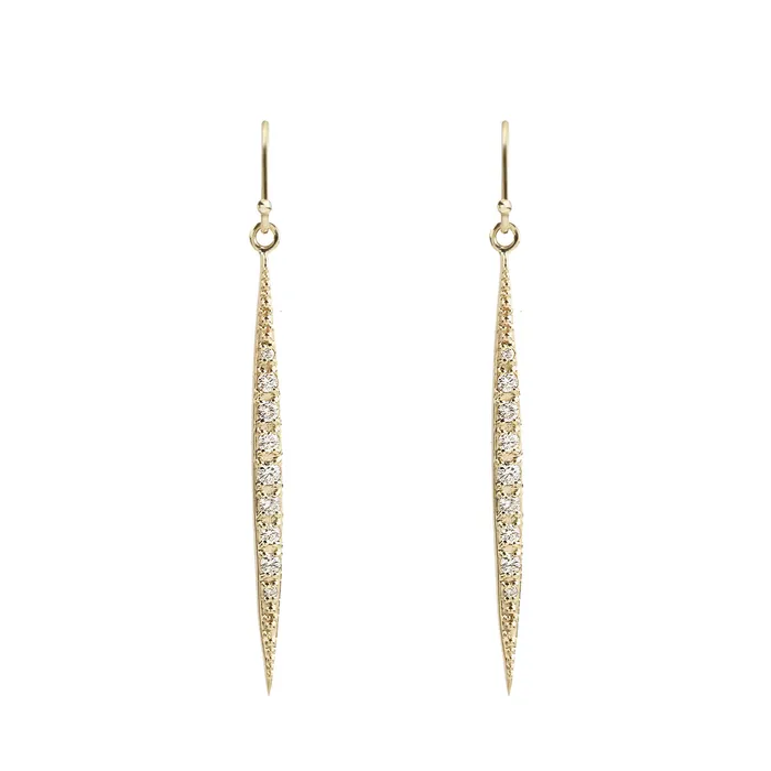 Envero Jewelry Earrings Diamond Crescent Earrings