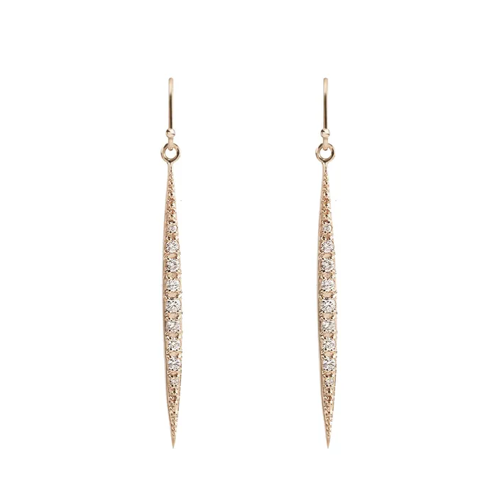 Envero Jewelry Earrings Diamond Crescent Earrings