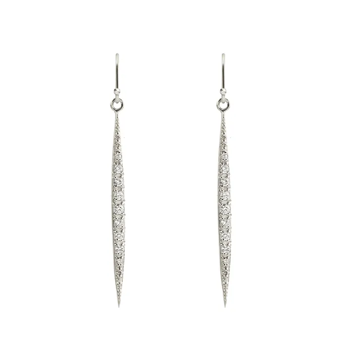 Envero Jewelry Earrings Diamond Crescent Earrings