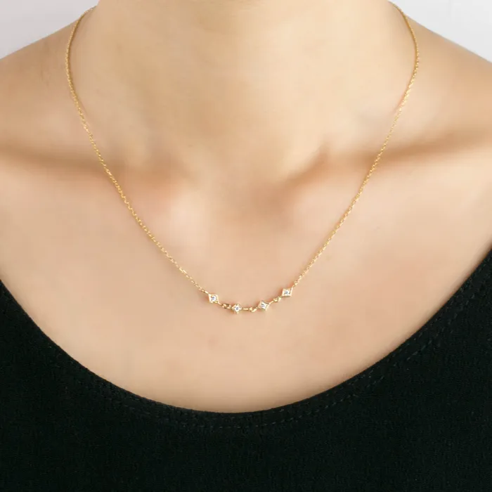 Envero Jewelry Multi Star Diamond Necklace Necklaces