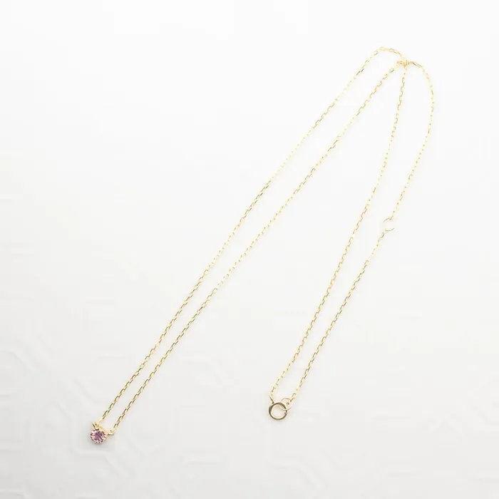 Envero Jewelry Necklaces Dahlia Pink Sapphire Solitaire Necklace