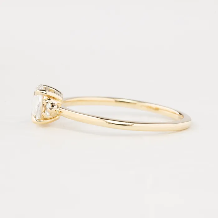 Envero Jewelry Rings Emilie Ring 050ct Rose Cut Diamond 14k Yellow Gold One of a kind