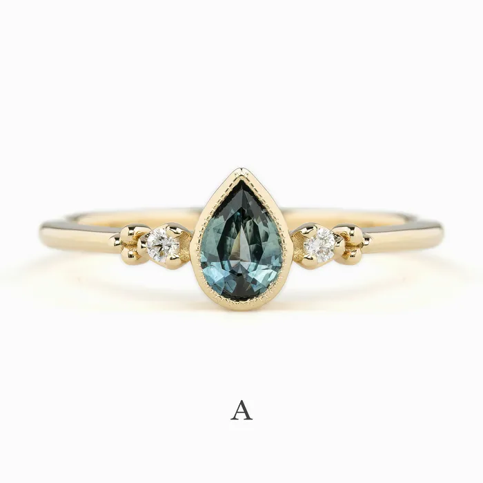Envero Jewelry Rings Estel Bezel Ring 6mm 055ct Montana Sapphire 14K Gold Envero Jewelry Rings Estel Bezel Ring 6mm 055ct Montana Sapphire 14K Gold