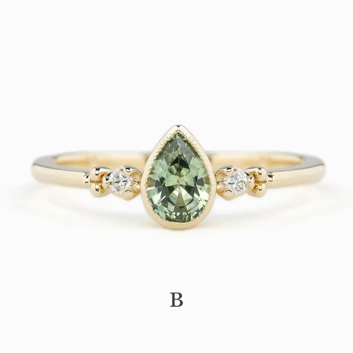 Envero Jewelry Rings Estel Bezel Ring 6mm 055ct Montana Sapphire 14K Gold Envero Jewelry Rings Estel Bezel Ring 6mm 055ct Montana Sapphire 14K Gold