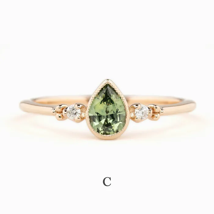 Envero Jewelry Rings Estel Bezel Ring 6mm 055ct Montana Sapphire 14K Gold Envero Jewelry Rings Estel Bezel Ring 6mm 055ct Montana Sapphire 14K Gold