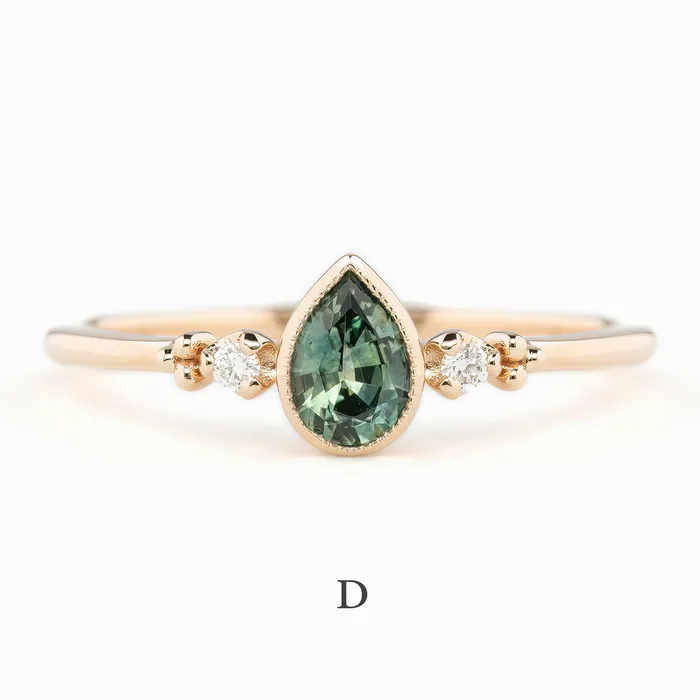 Envero Jewelry Rings Estel Bezel Ring 6mm 055ct Montana Sapphire 14K Gold Envero Jewelry Rings Estel Bezel Ring 6mm 055ct Montana Sapphire 14K Gold