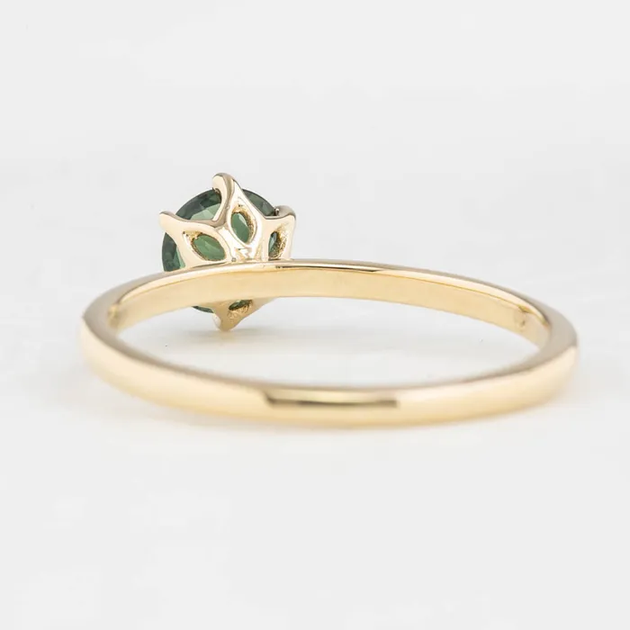 Envero Jewelry Rings Floryn Ring 076ct Peacock Green Queensland Sapphire 14K Yellow Gold One of a kind Envero Jewelry Rings Floryn Ring 076ct Peacock Green Queensland Sapphire 14K Yellow Gold One of a kind