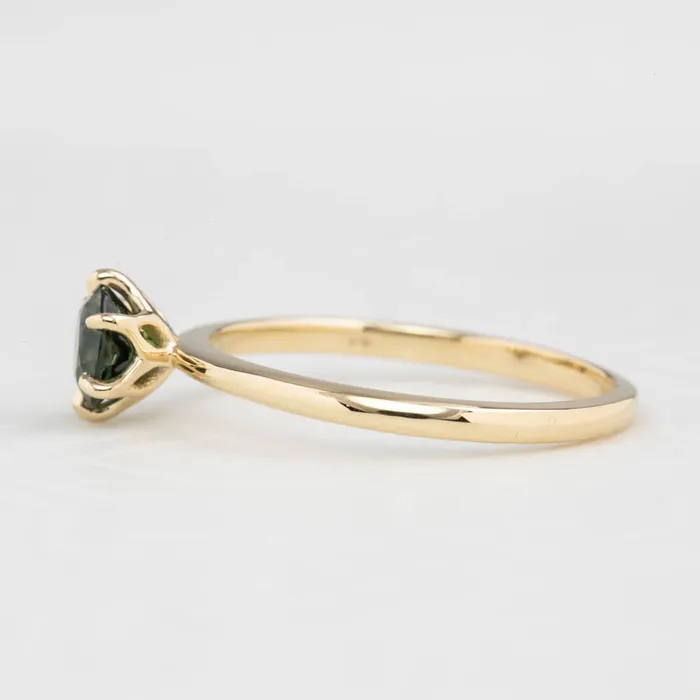Envero Jewelry Rings Floryn Ring 076ct Peacock Green Queensland Sapphire 14K Yellow Gold One of a kind Envero Jewelry Rings Floryn Ring 076ct Peacock Green Queensland Sapphire 14K Yellow Gold One of a kind