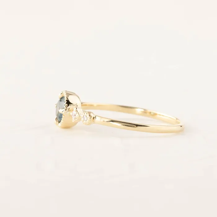 Envero Jewelry Rings Stella Ring 045ct Blue Green Montana Sapphire 14k Yellow Gold Envero Jewelry Rings Stella Ring 045ct Blue Green Montana Sapphire 14k Yellow Gold