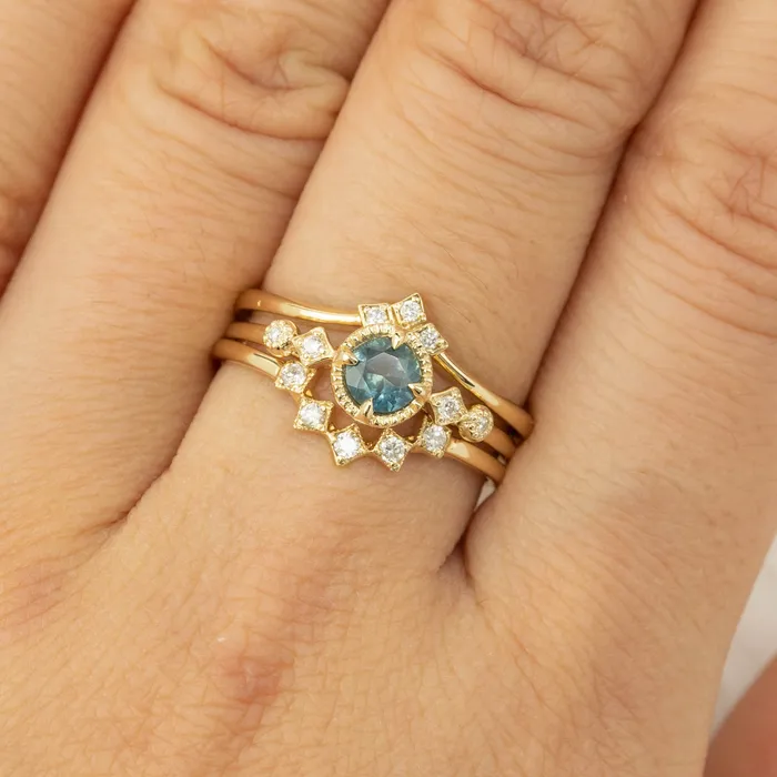 Envero Jewelry Rings Stella Ring 045ct Blue Green Montana Sapphire 14k Yellow Gold Envero Jewelry Rings Stella Ring 045ct Blue Green Montana Sapphire 14k Yellow Gold