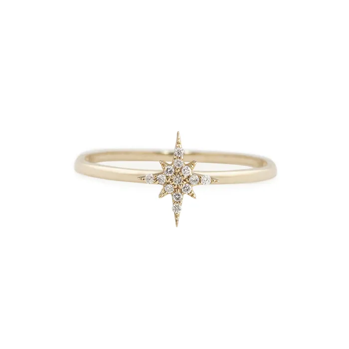 Envero Jewelry Starburst Diamond Set Ring Rings