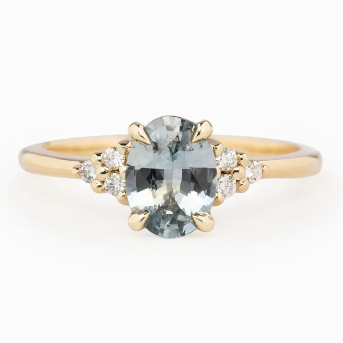 Envero Jewelry Teresa Ring 130ct Aqua Blue Montana Sapphire 14k Yellow Gold One of a kind Rings Envero Jewelry Teresa Ring 130ct Aqua Blue Montana Sapphire 14k Yellow Gold One of a kind Rings