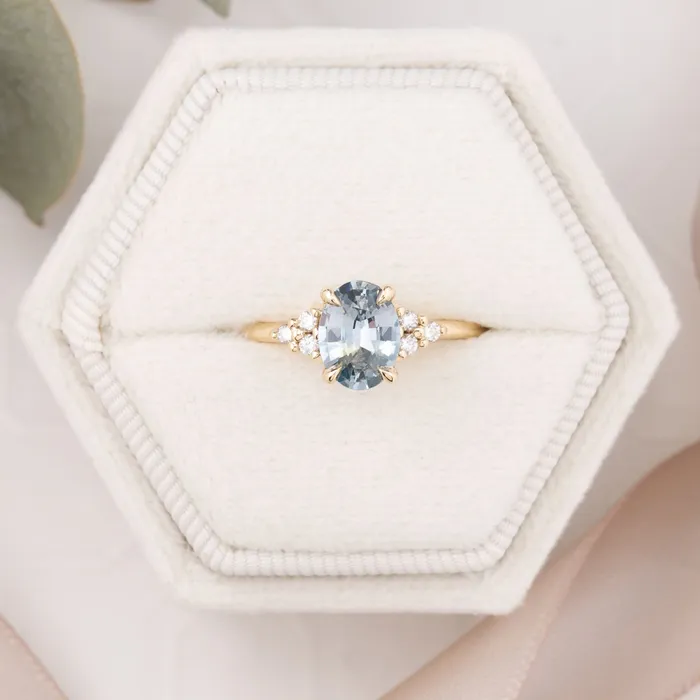 Envero Jewelry Teresa Ring 130ct Aqua Blue Montana Sapphire 14k Yellow Gold One of a kind Rings Envero Jewelry Teresa Ring 130ct Aqua Blue Montana Sapphire 14k Yellow Gold One of a kind Rings