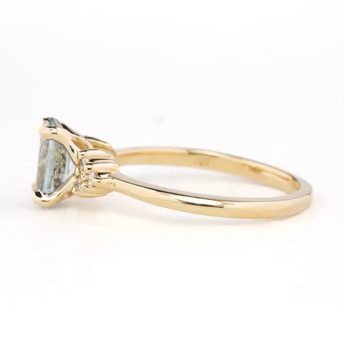 Envero Jewelry Teresa Ring 130ct Aqua Blue Montana Sapphire 14k Yellow Gold One of a kind Rings Envero Jewelry Teresa Ring 130ct Aqua Blue Montana Sapphire 14k Yellow Gold One of a kind Rings