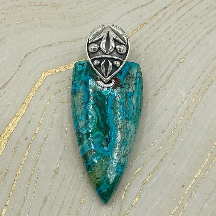 Esprit Creations Necklaces Shattuckite Mystic Pendant Sterling Silver