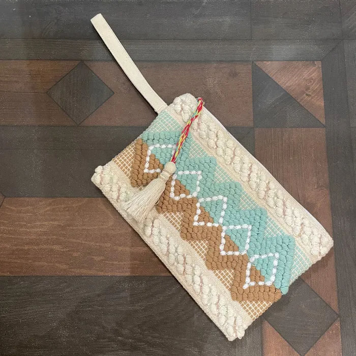 Folklore Couture Earrings Ayla Tapestry Wristlet Bag Folklore Couture Earrings Ayla Tapestry Wristlet Bag