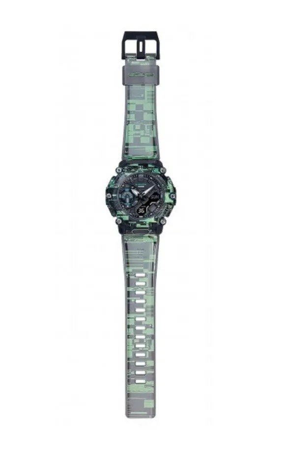 GSHOCK Earrings GSHOCK AD RSN GREEN SKELETON GA2200NN1A
