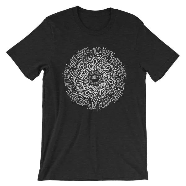 HeidiJHale Designs Earrings Good Vibes Mandala ShortSleeve Unisex TShirt
