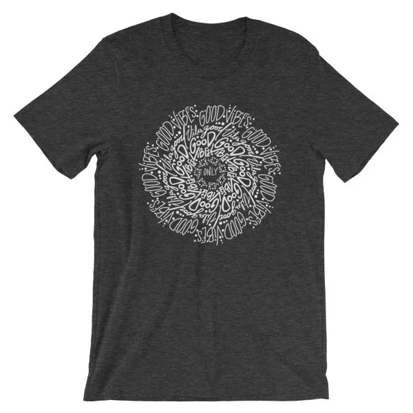 HeidiJHale Designs Earrings Good Vibes Mandala ShortSleeve Unisex TShirt HeidiJHale Designs Earrings Good Vibes Mandala ShortSleeve Unisex TShirt