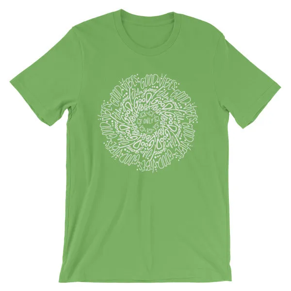 HeidiJHale Designs Earrings Good Vibes Mandala ShortSleeve Unisex TShirt HeidiJHale Designs Earrings Good Vibes Mandala ShortSleeve Unisex TShirt